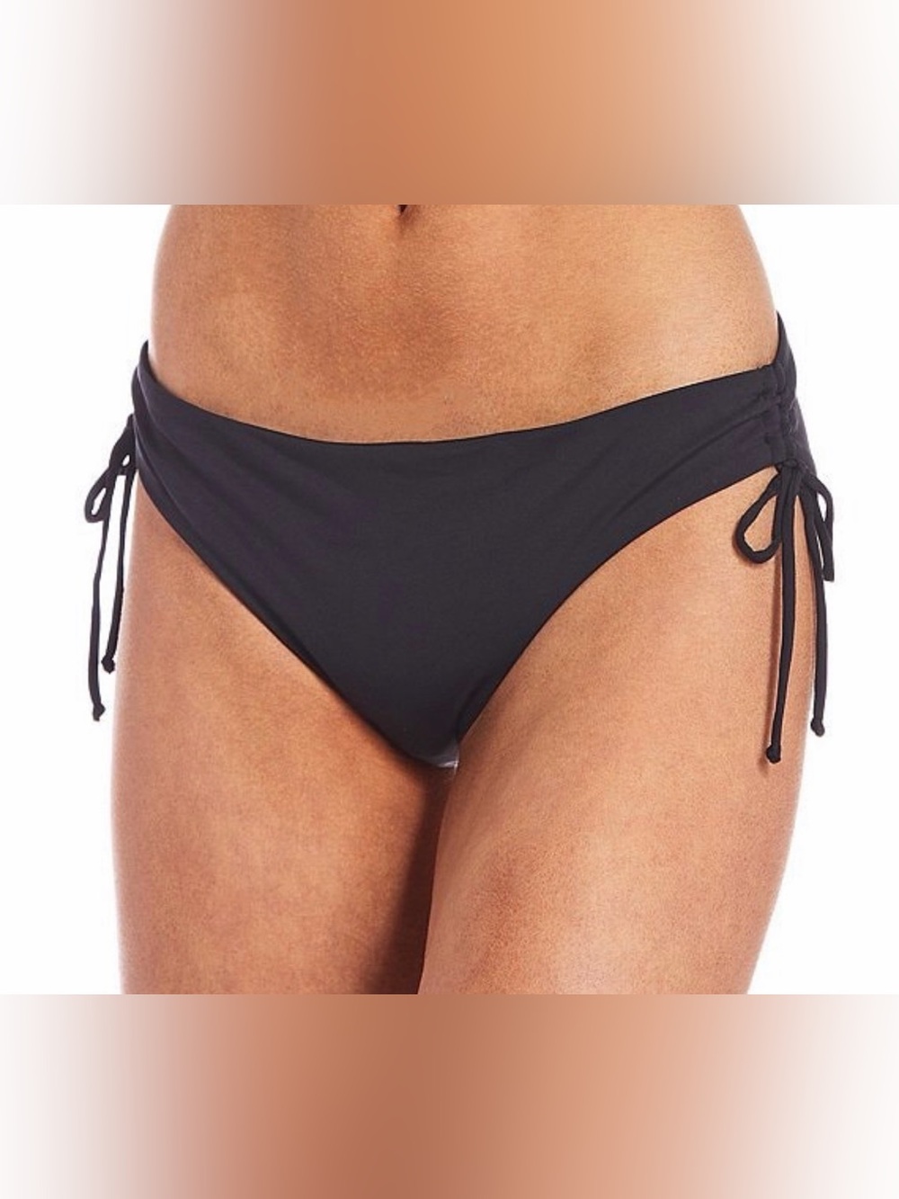 Roxy Beach Classics Adjustable Tie Side Hipster Swim Bottom Black M